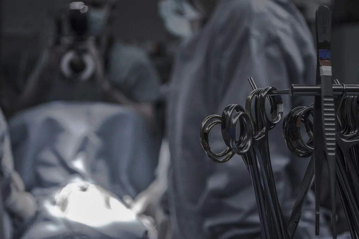 Clean modern operating room ready for laparoscopic surgery